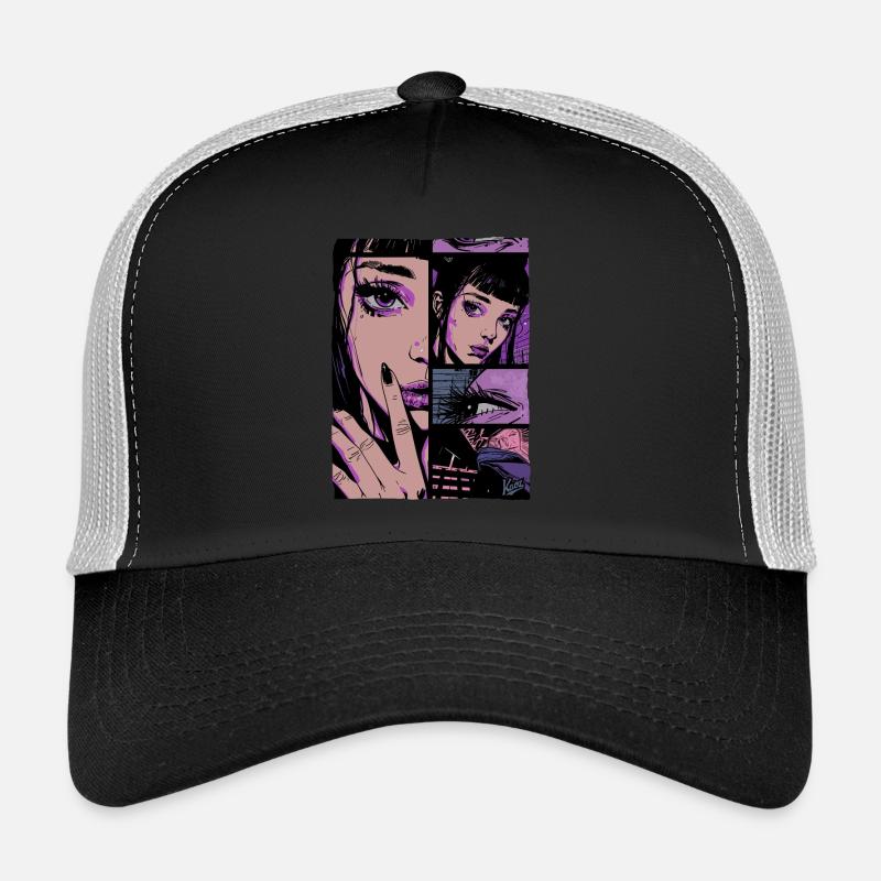 Fille de dessin animé mystique Casquette trucker 