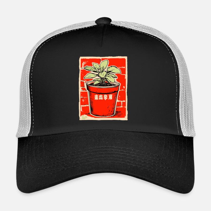 Pot de fleur Casquette trucker 