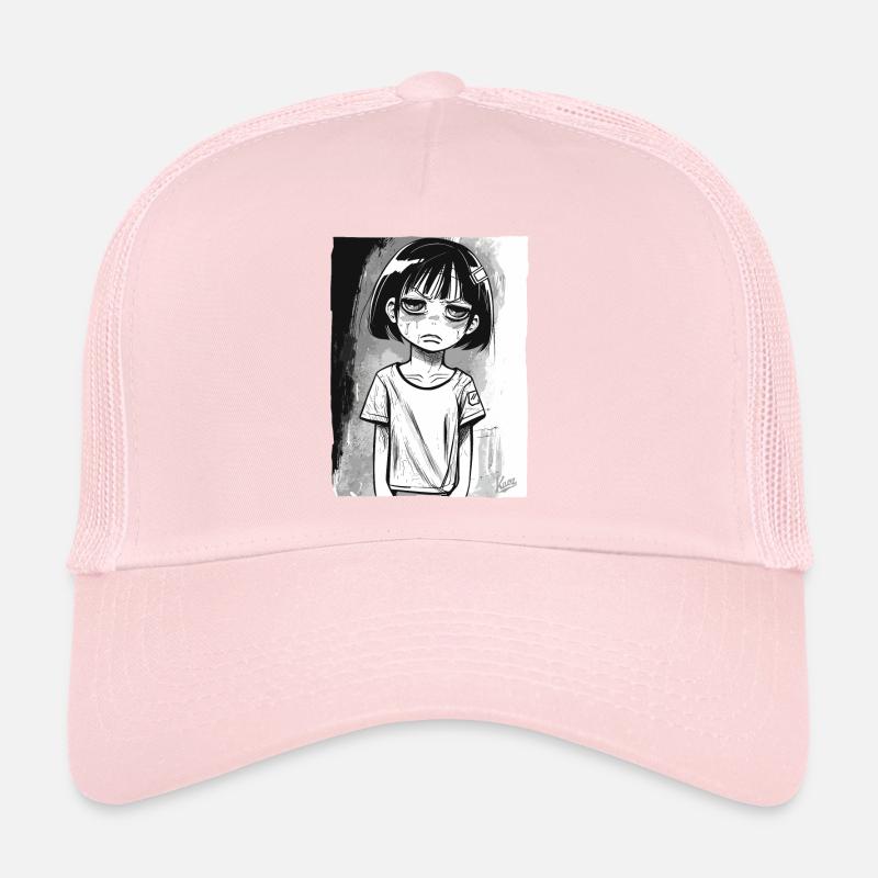 Fille alternative de dessin animé Casquette trucker 