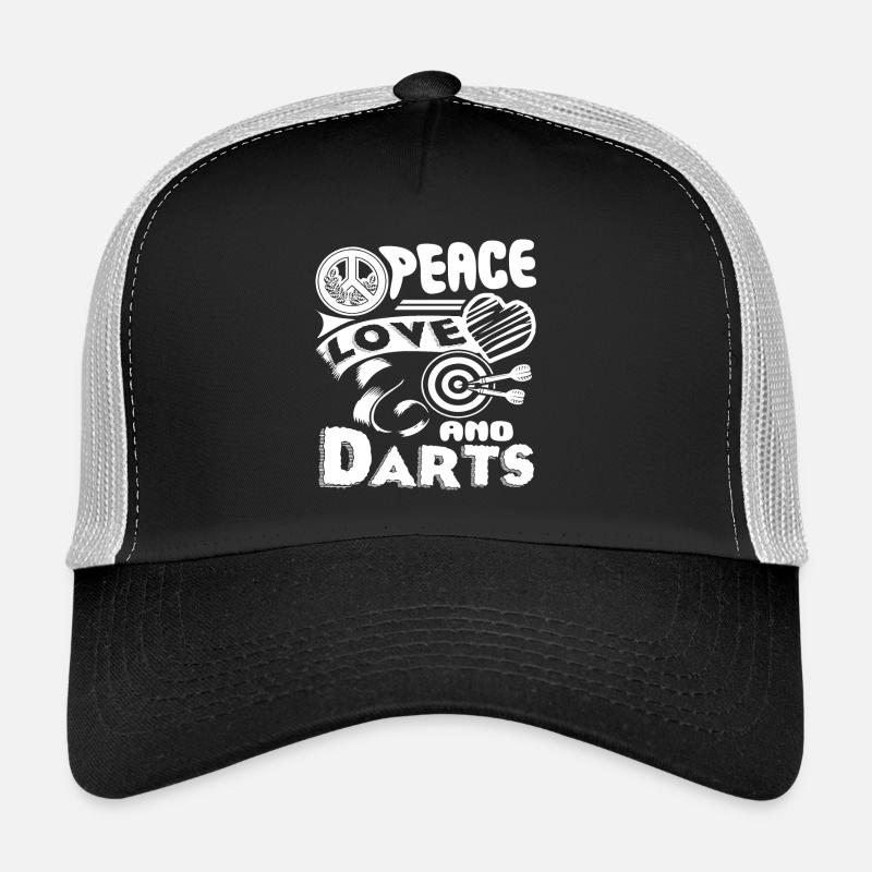 Darts Peace Love Darts Trucker Cap