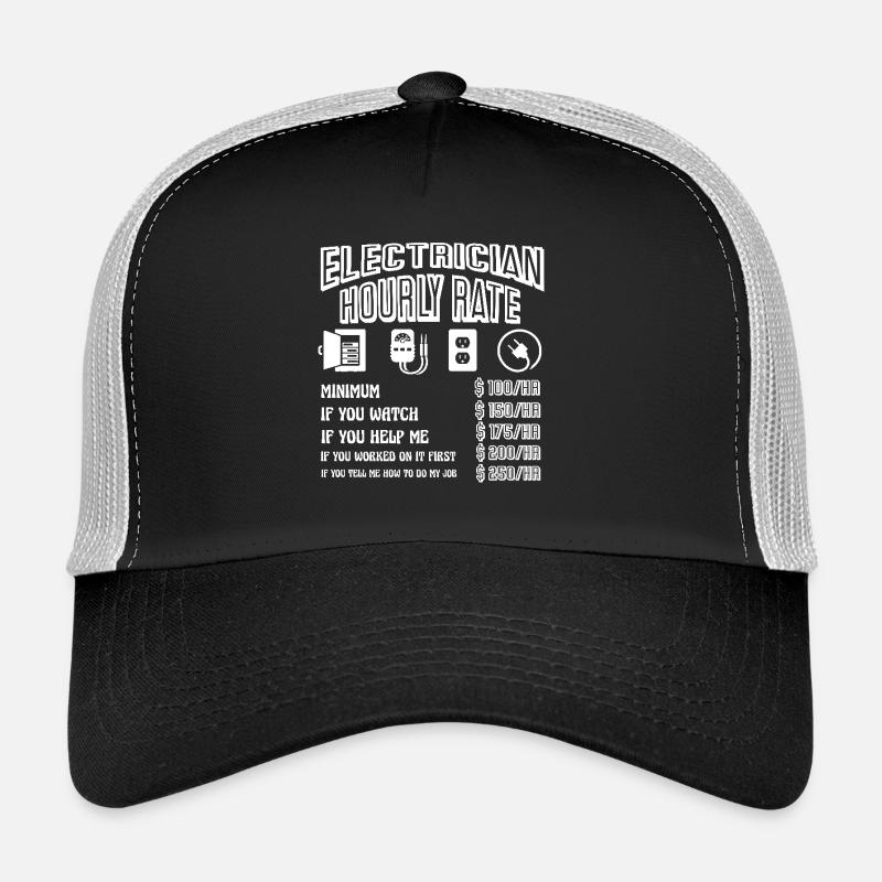 Electrician Hourly Rate Trucker Cap