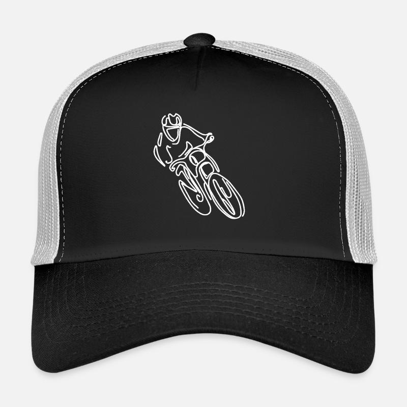 Dessin de VTT Freeride Casquette trucker 