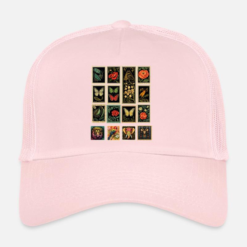 Dekorative ausgefallene Briefmarken Trucker Cap
