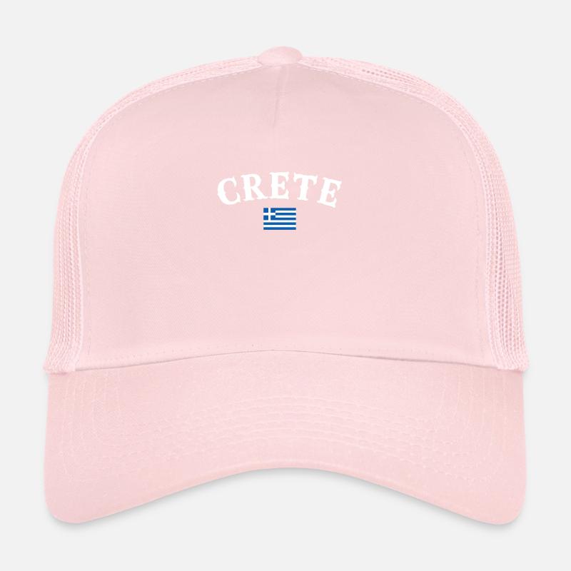 Crète Grèce Drapeau grec Grec Casquette trucker 