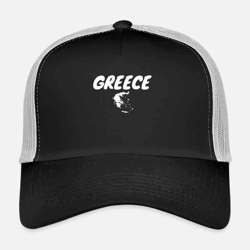 Greece Greece Map Greek Greece Trucker Cap