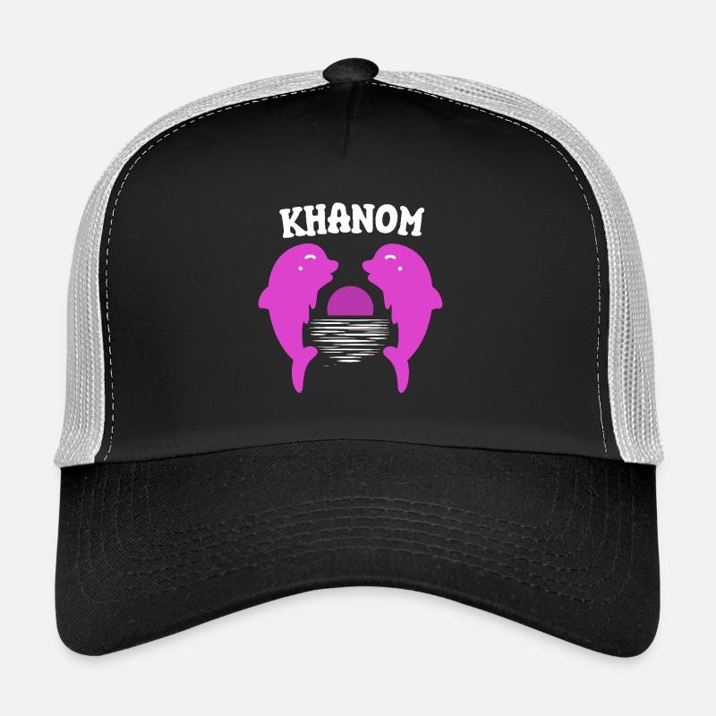 Khanom dauphins roses Thaïlande Casquette trucker 