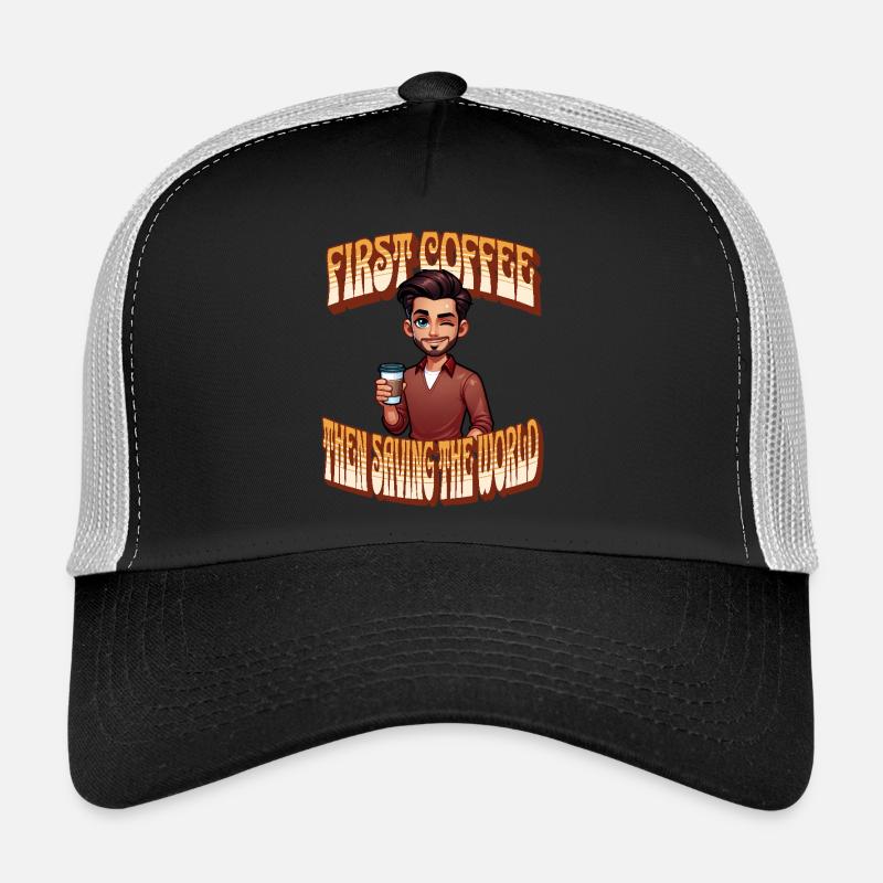Coffee Break Hero - Humorous Coffee Design Trucker Cap