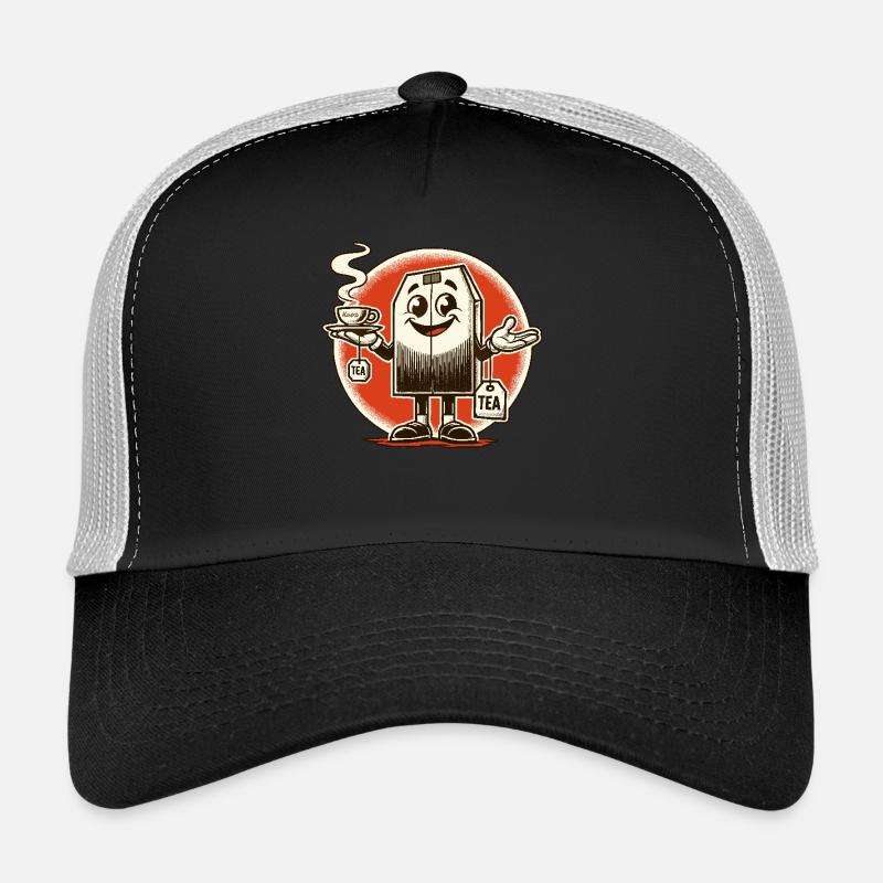 Teebeutel mit Teetasse für Tea Time Trucker Cap