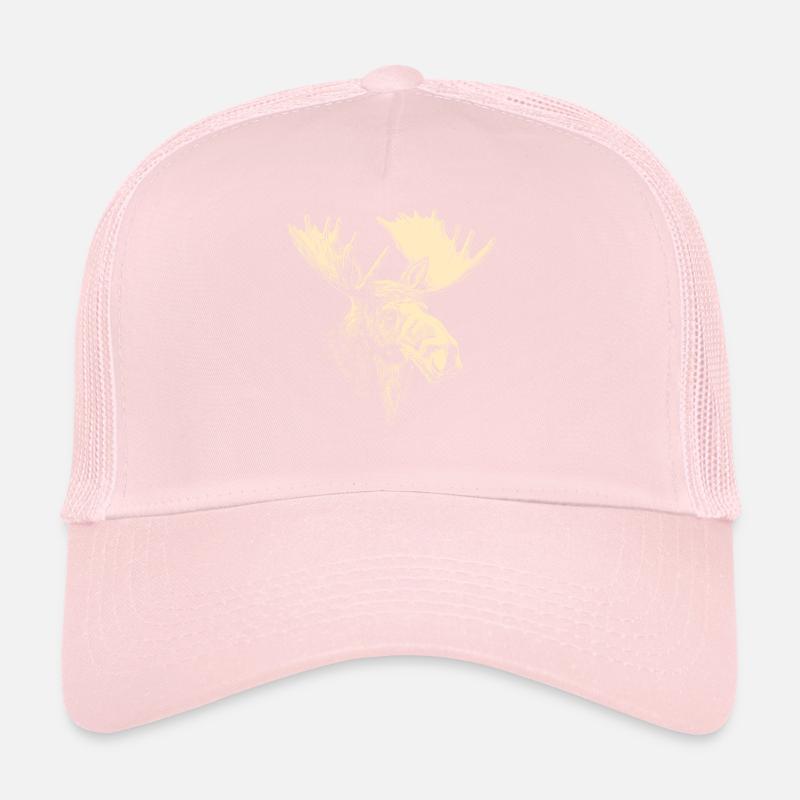 Elch Moose Elchbulle Geweih Hirsch Wilde Elche Trucker Cap