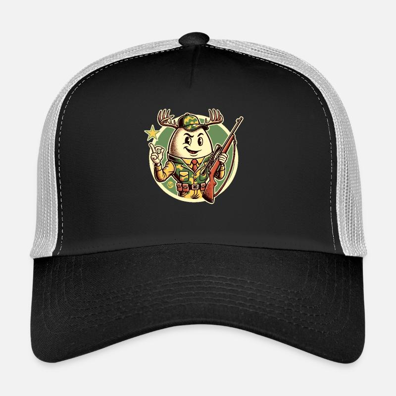 Oeuf de chasseur avec bois de cerf Casquette trucker 