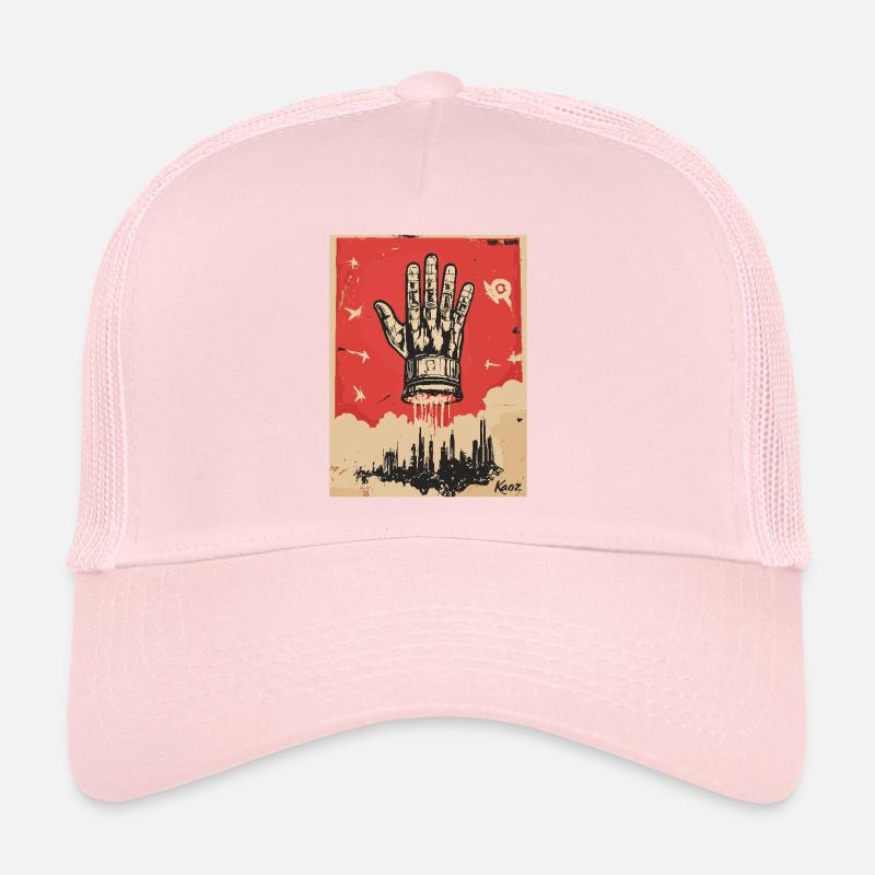 The hand in propaganda style Trucker Cap