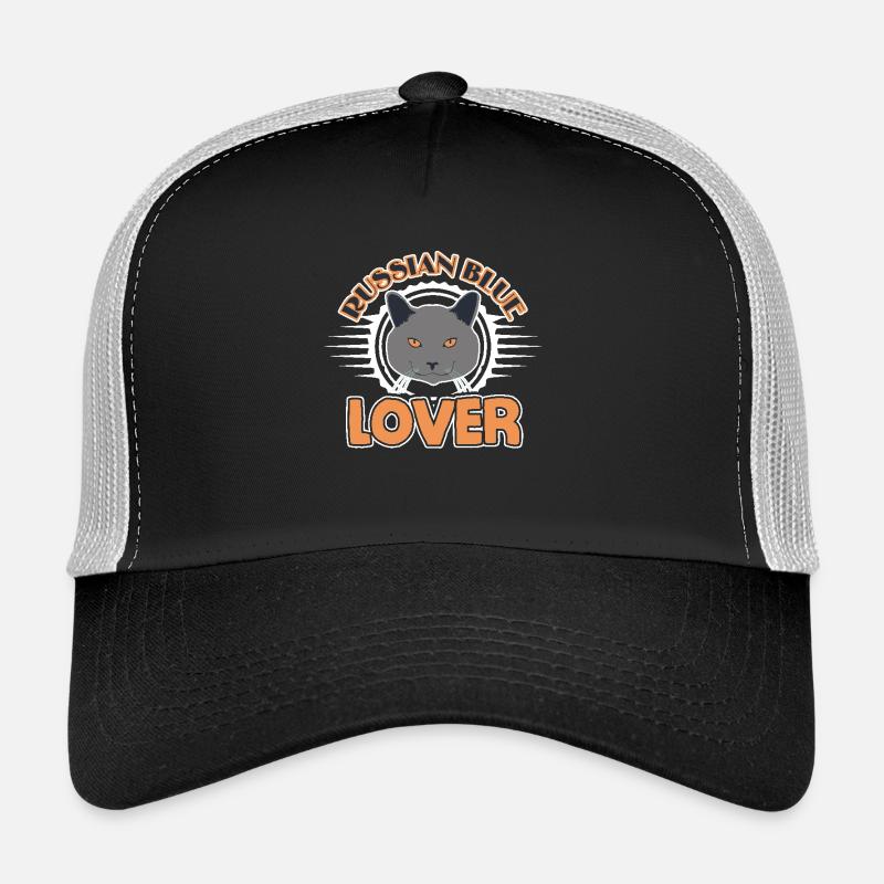 Russian Blue Cat Lover Trucker Cap