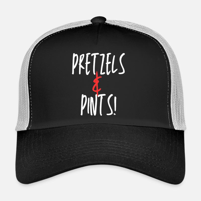 Pretzels & Pints Fun Design Trucker Cap