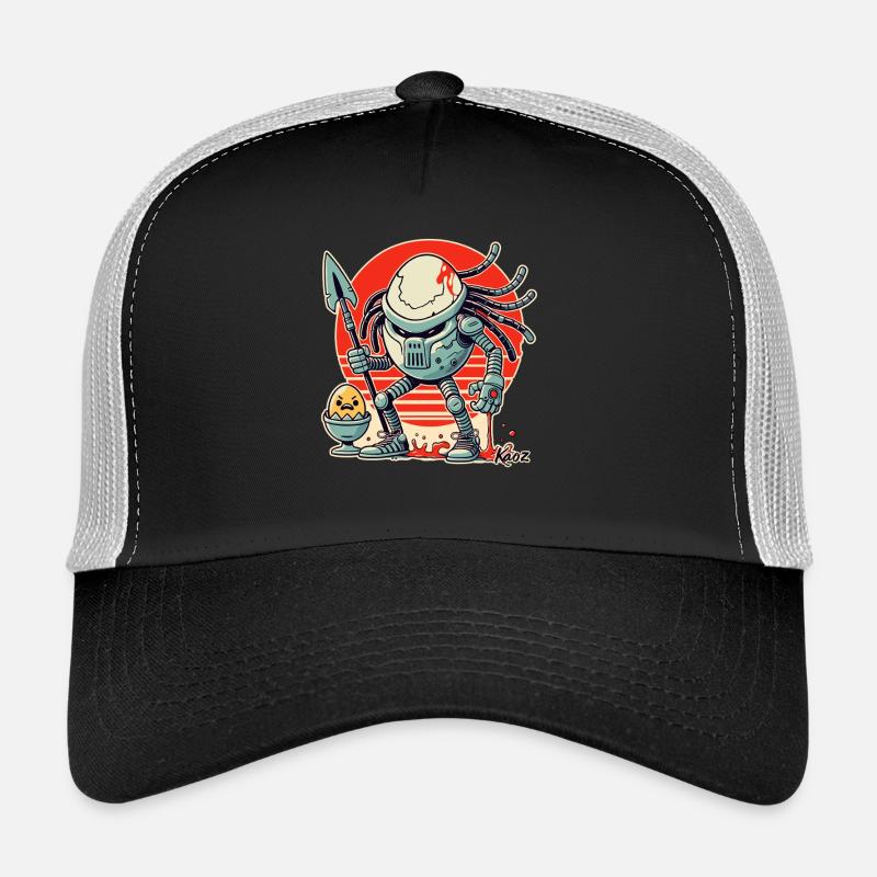 Créature extraterrestre : Défenseur de l’œuf du petit-déjeuner Casquette trucker 