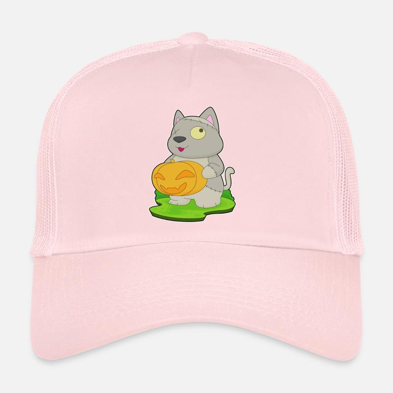 Chat Halloween Zombie Casquette trucker 