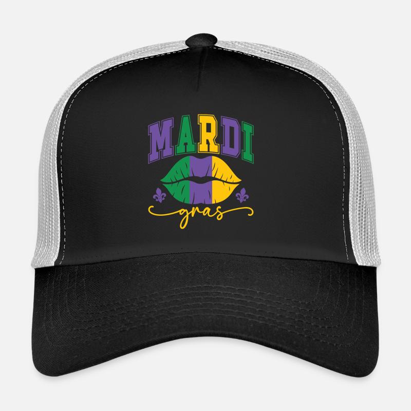 Mardi Gras Lippen Trucker Cap
