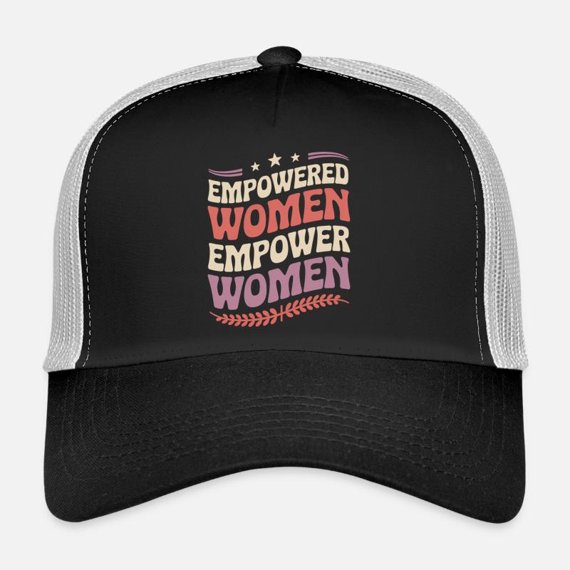Empowered Women | Feminist statement - Trucker Cap - black/stone grey