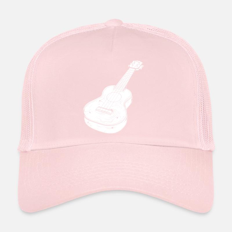 Dessin de ukulélé Casquette trucker 