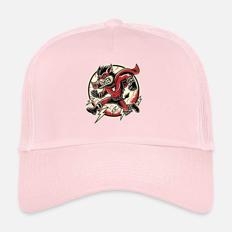 Super sanglier – Rapide comme l’éclair et inarrêtable ! Casquette trucker 