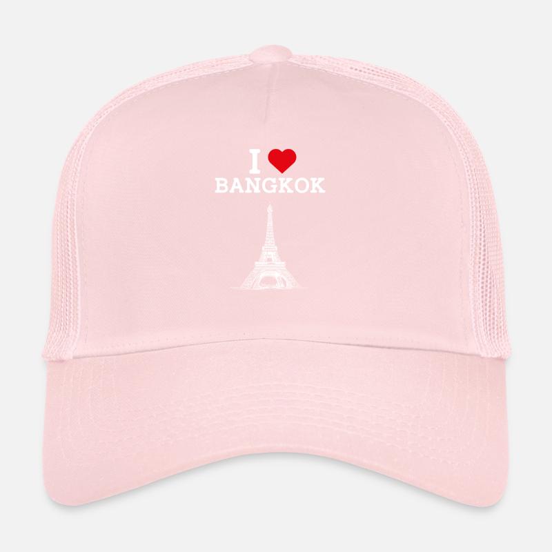 I Love Bangkok Cool Eiffel Tower Thailand Lover Trucker Cap