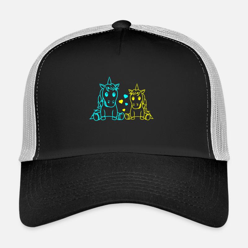 Valentin Einhörner Valentinstag Herzen Partner Trucker Cap