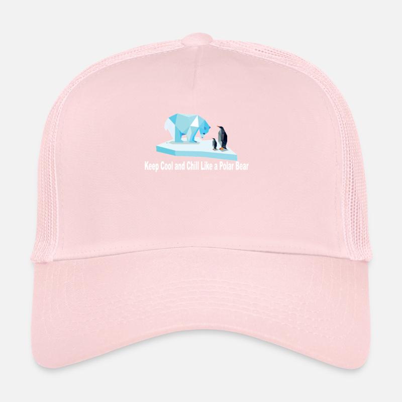 Keep Chill and Cool Like a Polar Bear Trucker Cap