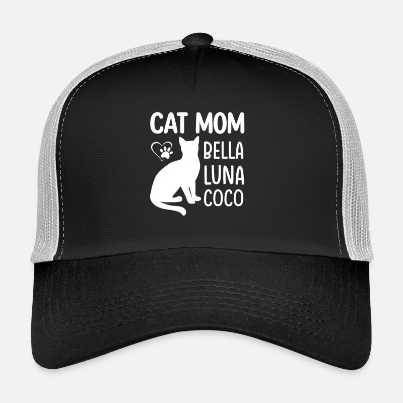 Design élégant de maman chat pour les amoureux des chats Casquette trucker 