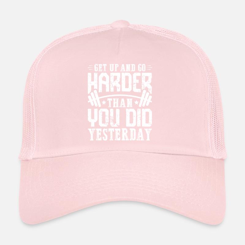 Train harder than yesterday Trucker Cap