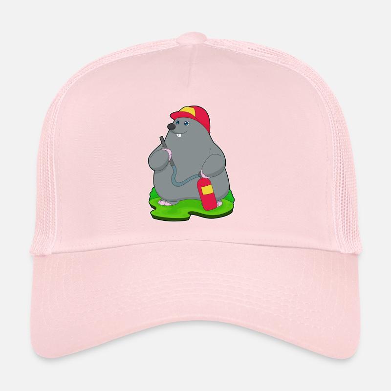 Mole Firefighter Fire Extinguisher Trucker Cap
