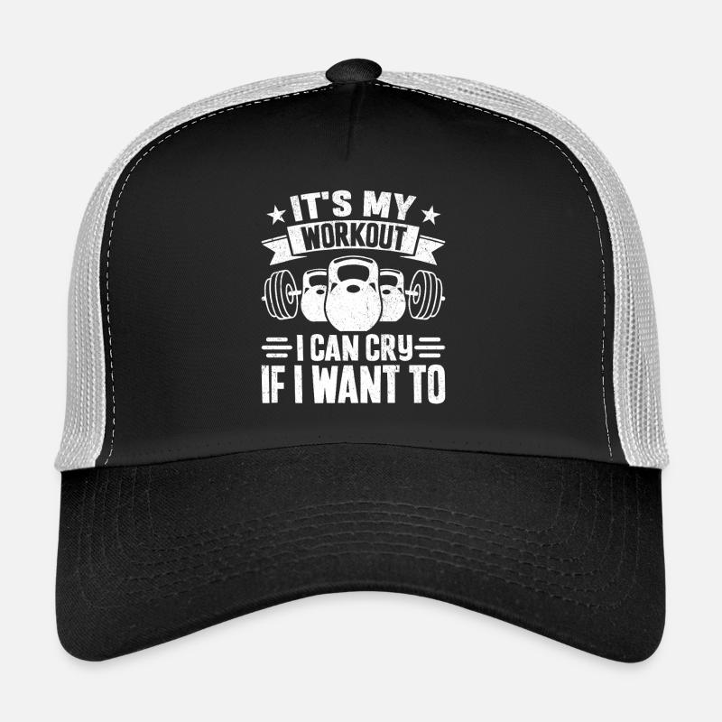 My workout My rules - Trucker Cap - black/stone grey