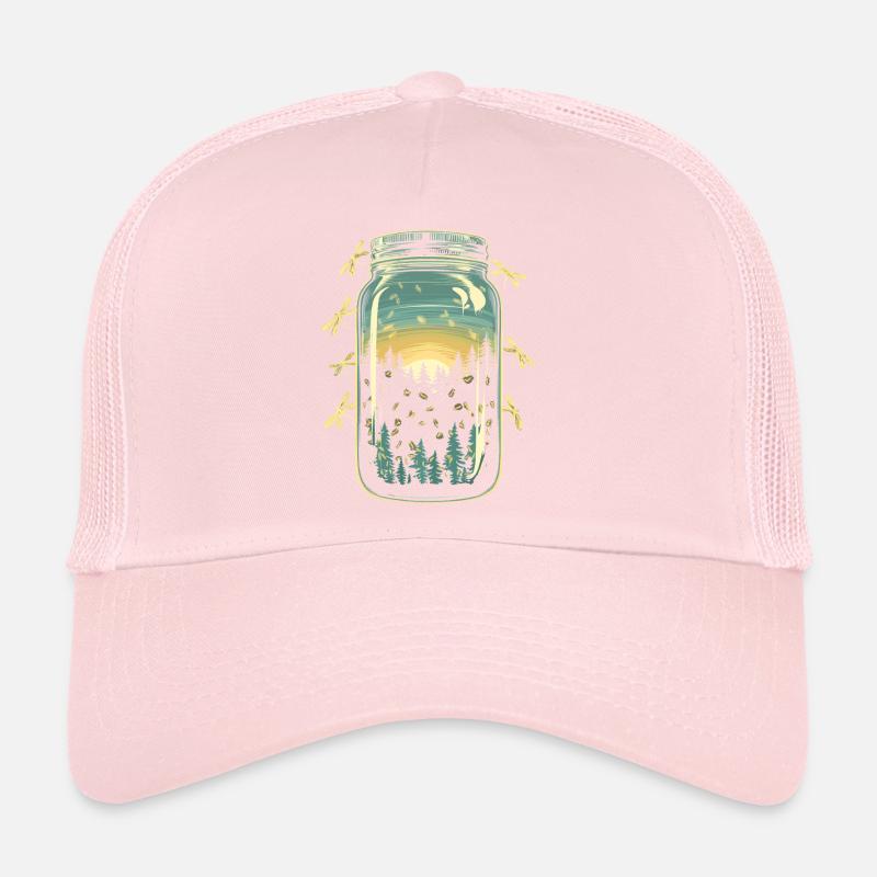 Magical forest fireflies Trucker Cap