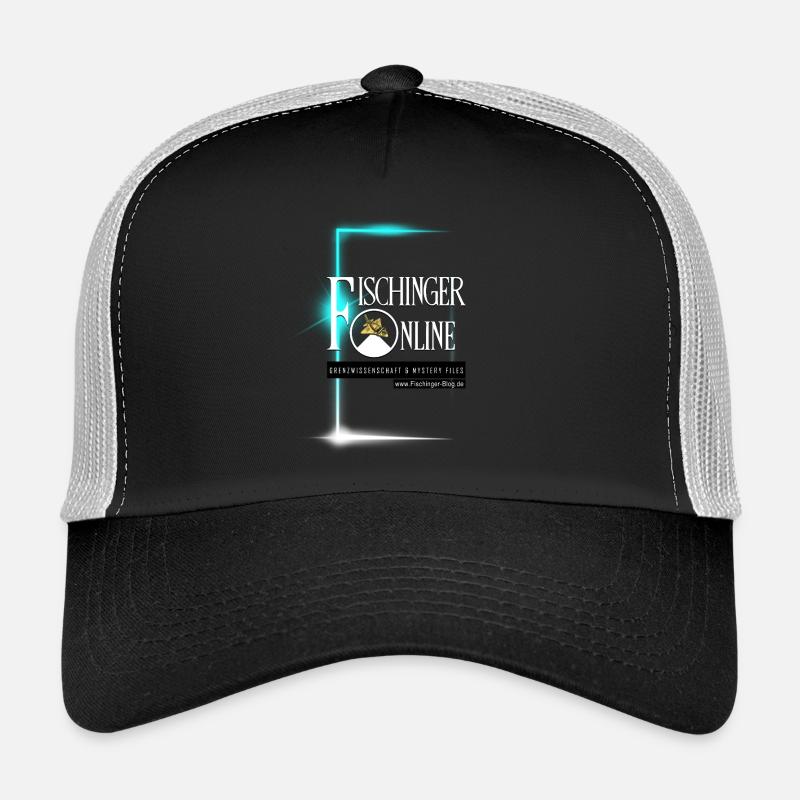 Logo Fischinger-Online groß mit URL Trucker Cap