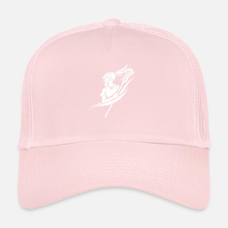 Lacrosse Player Trucker Cap