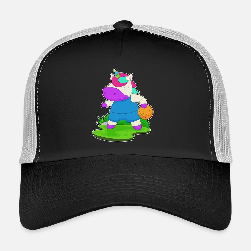 Licorne Basketteur Basketteur - Casquette trucker - noir/gris pierre