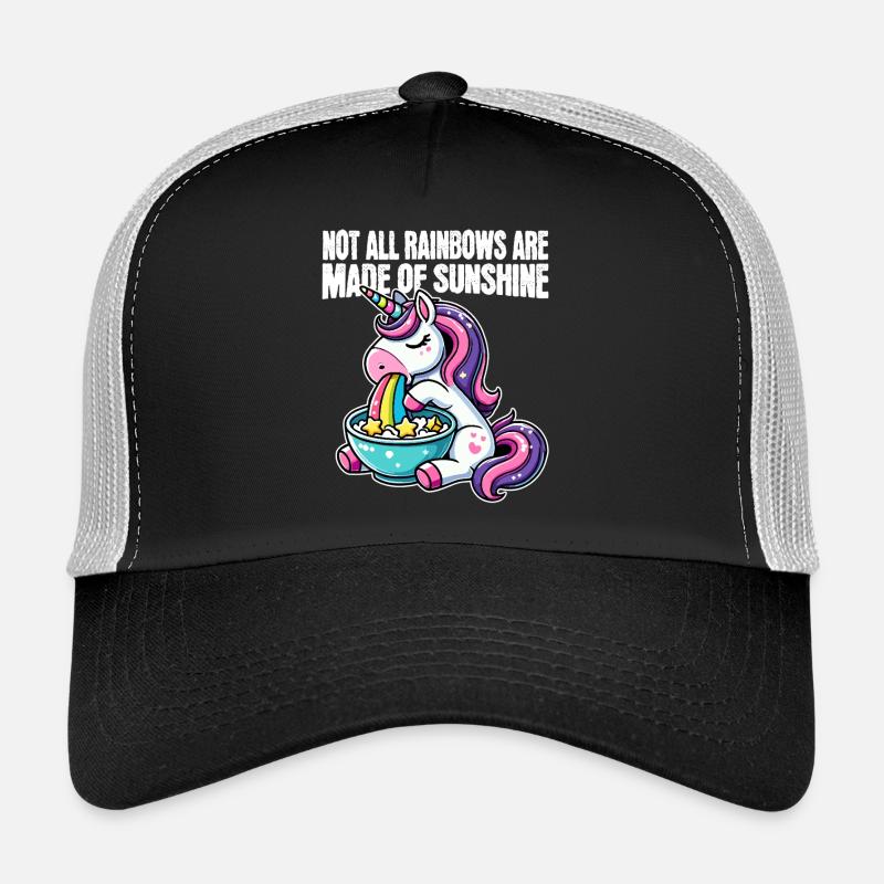 Funny Unicorn – Not All Rainbows Trucker Cap