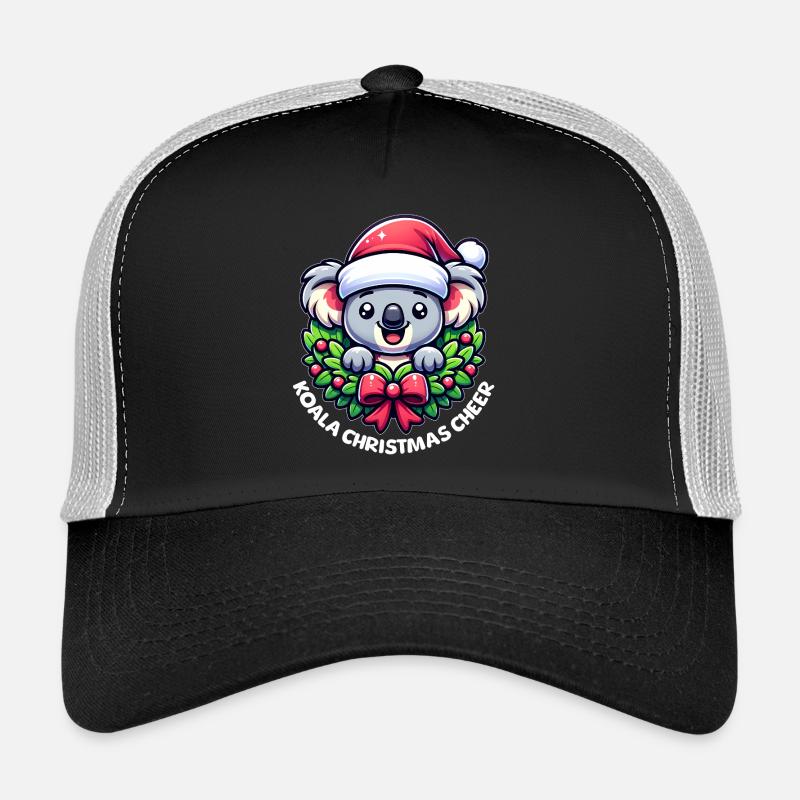 Weihnachts-Koala - Trucker Cap - Schwarz/Steingrau