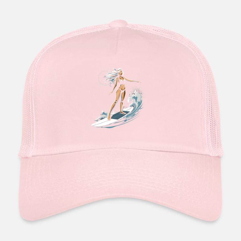 Graphique de surfeuse Casquette trucker 