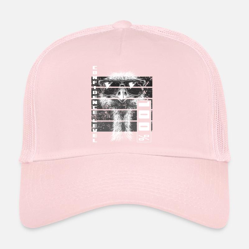 Selbstbewusst Strauß Vogel Sonnenbrille Geschenk Trucker Cap