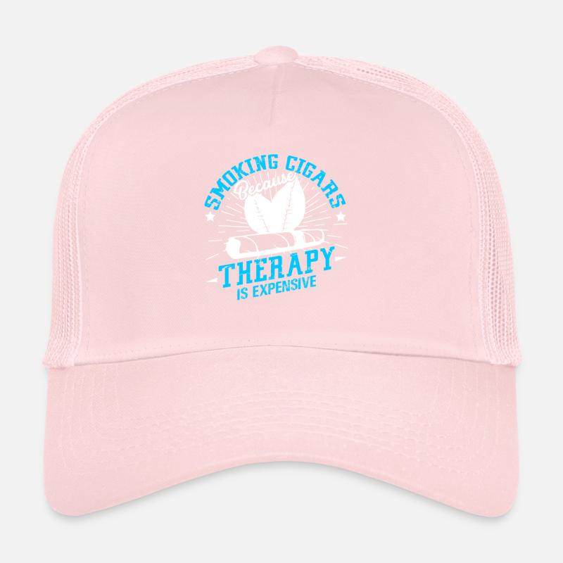 Cigar Smoking Because Therapy Is Expensive Trucker Cap