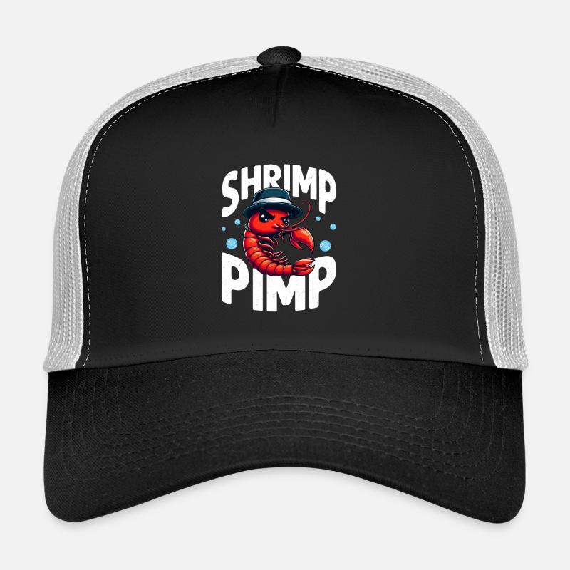 Shrimp Pimp Seafood Shrimp Lover Trucker Cap