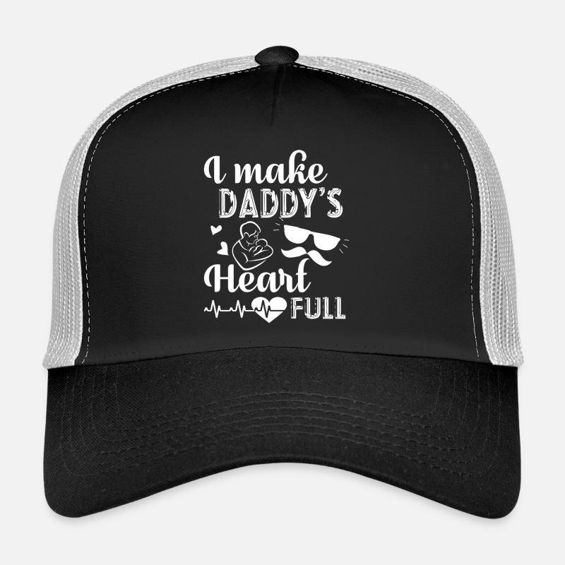 Father's Day I Make Daddy's Heart Full Trucker Cap