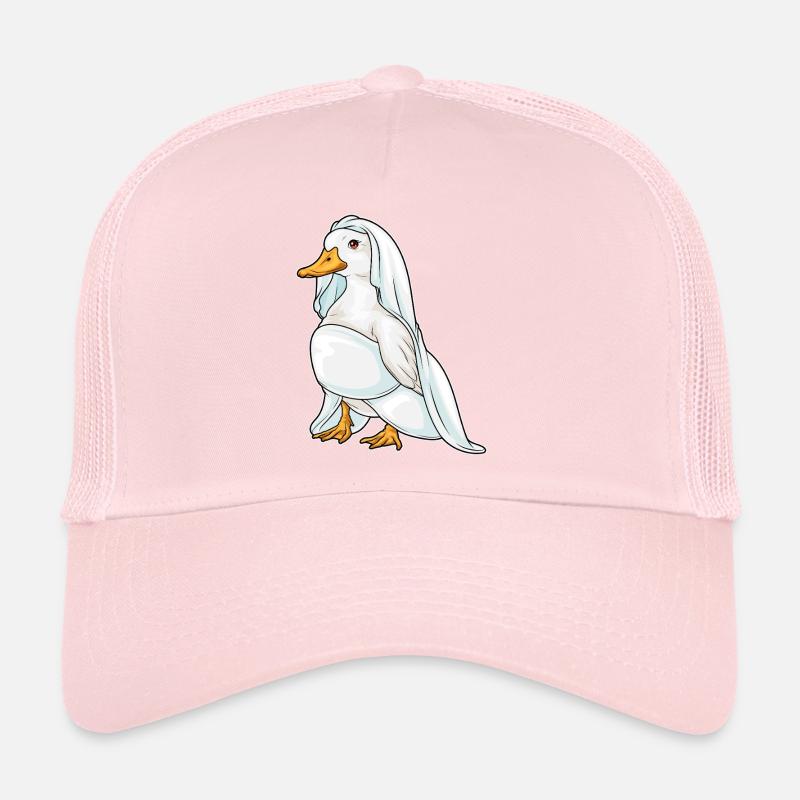 Canard Voile de mariée Mariage Casquette trucker 