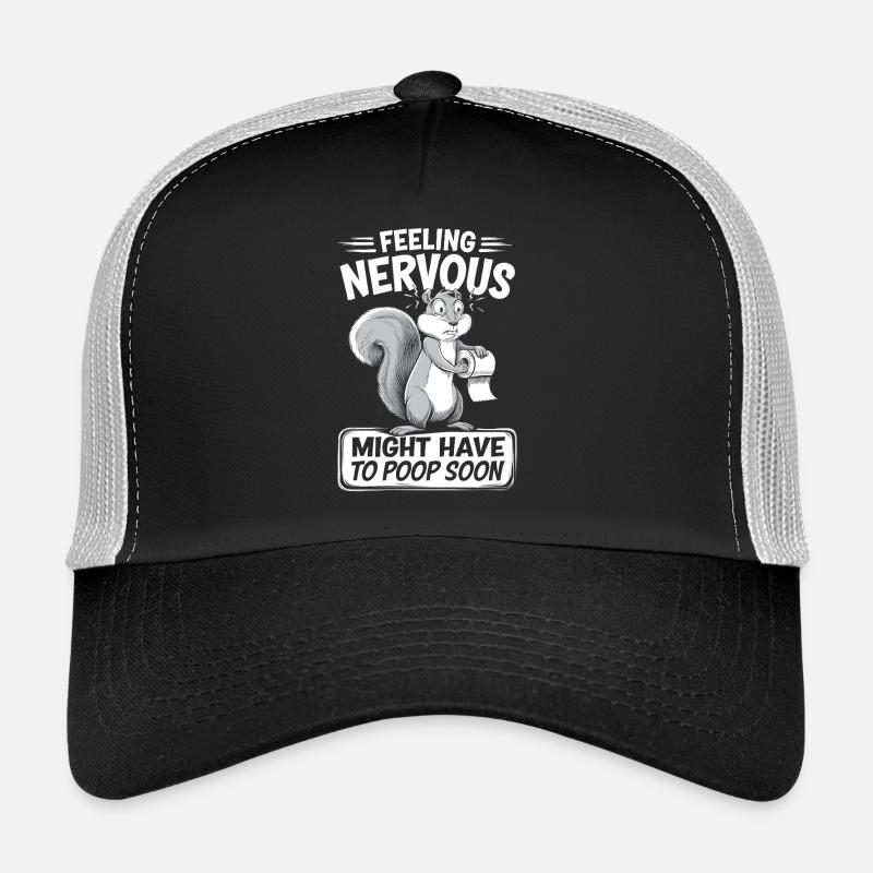 Irritable Bowel Syndrom Squirrel Poop Humor Trucker Cap