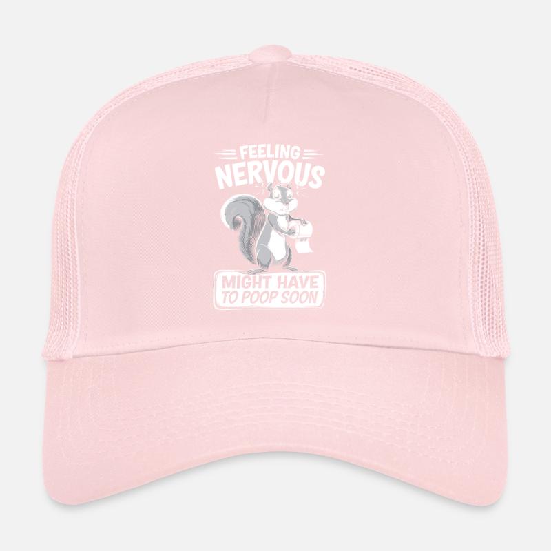 Intestin irritable Syndrom Écureuil Caca Humour Casquette trucker 