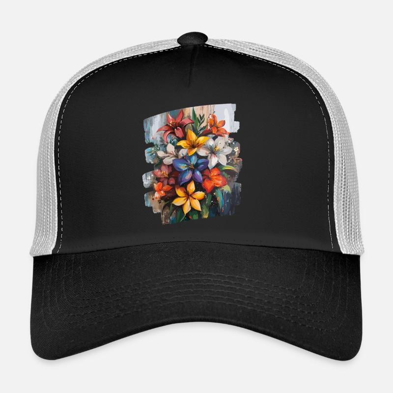 Printemps Printemps Début Fleur Fleurs Casquette trucker 
