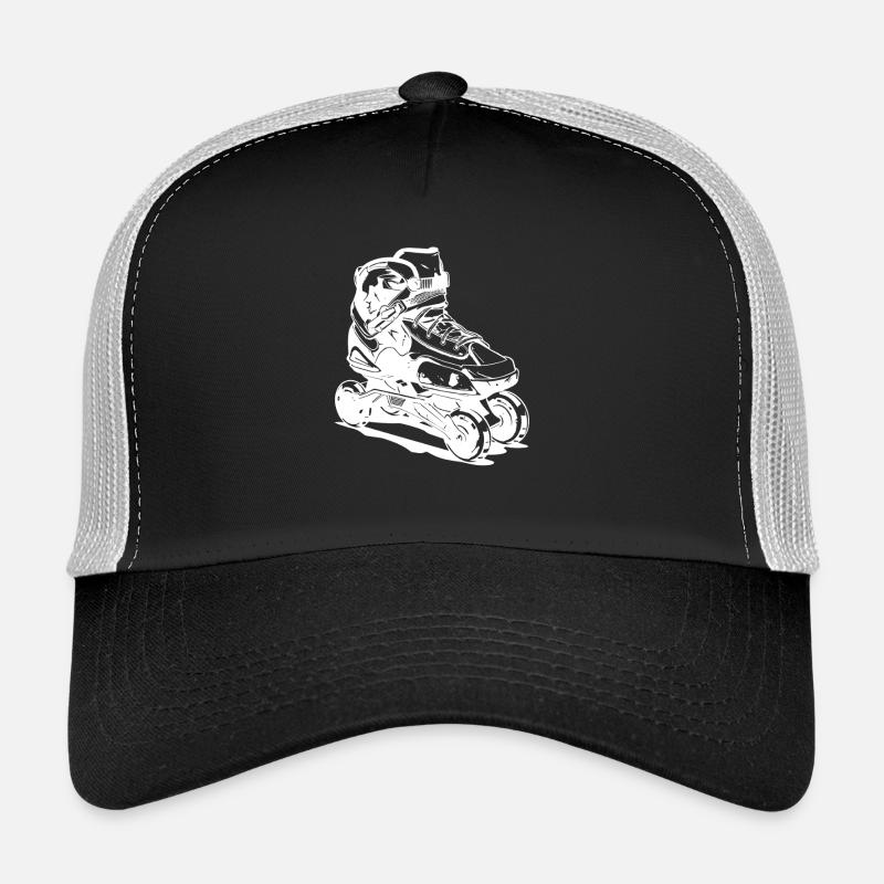 Roller Skates Drawing Trucker Cap