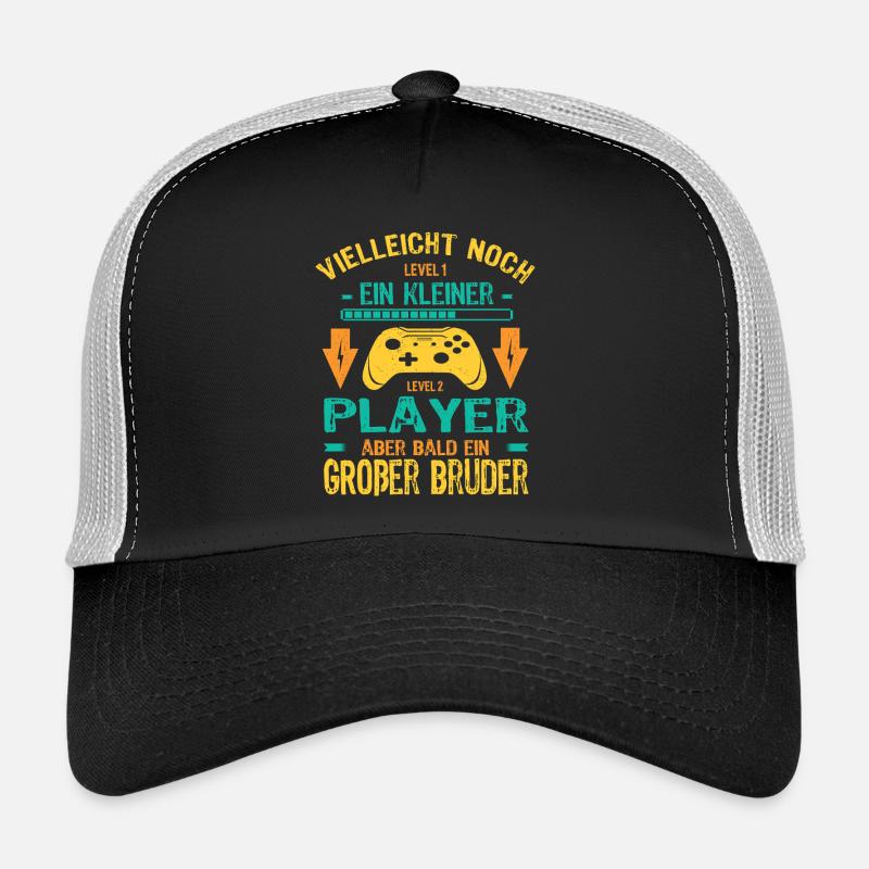 Only child complete I'll soon be a big brother Trucker Cap