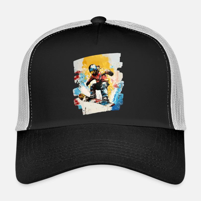 Snowboarder poudreuse Casquette trucker 