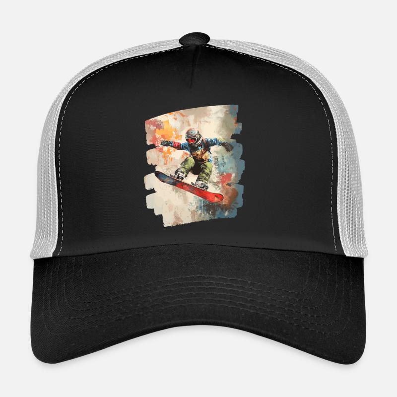 Snowboarder poudreuse Casquette trucker 