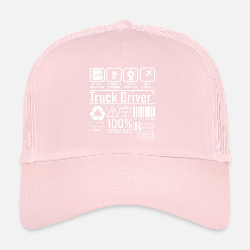 Chauffeur de camion multitâche résolution de problèmes Casquette trucker 